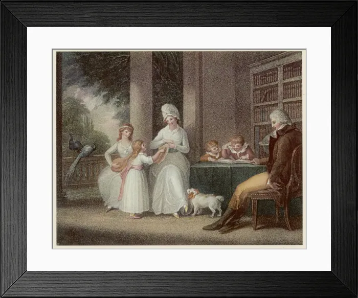 Framed Print : FAMILY / HAMILTON / 1793 Framed Print : FAMILY / HAMILTON / 1793