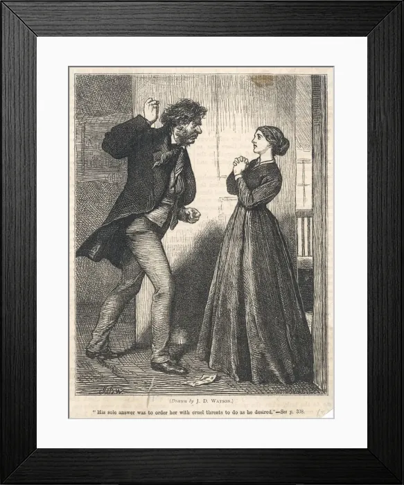 Framed Print : HUSBAND  /  WIFE  /  OGRE 1868