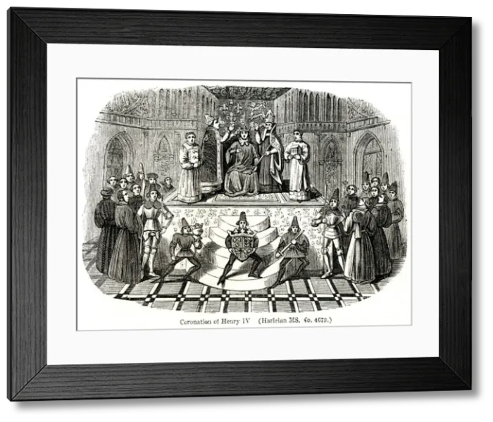 Framed Print : Coronation of King Henry IV Framed Print : Coronation of King Henry IV