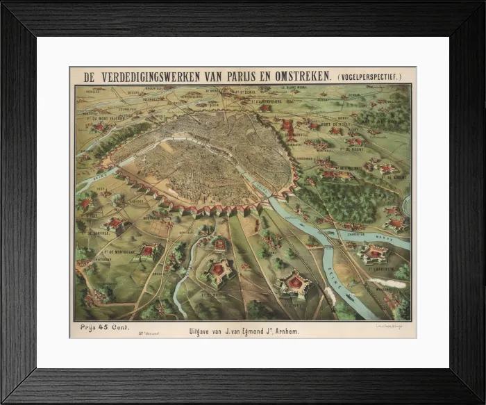 Framed Print : SIEGE OF PARIS - AERIAL Framed Print : SIEGE OF PARIS - AERIAL