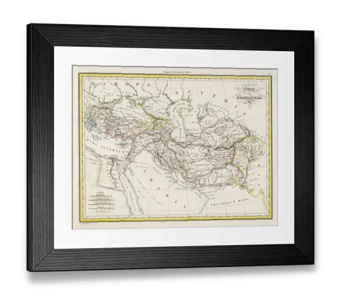 Framed Print : MAP  /  EUROPE  /  GREECE 323BC