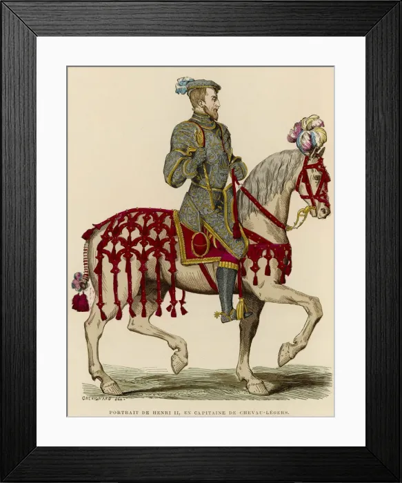 Framed Print : HENRI II ON HORSE Framed Print : HENRI II ON HORSE