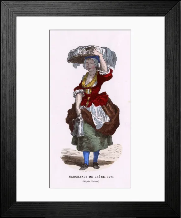 Framed Print : MARCHANDE DE CREME Framed Print : MARCHANDE DE CREME