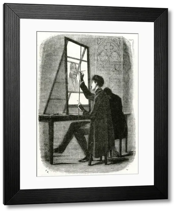 Framed Print : STAINED GLASS ARTIST Framed Print : STAINED GLASS ARTIST