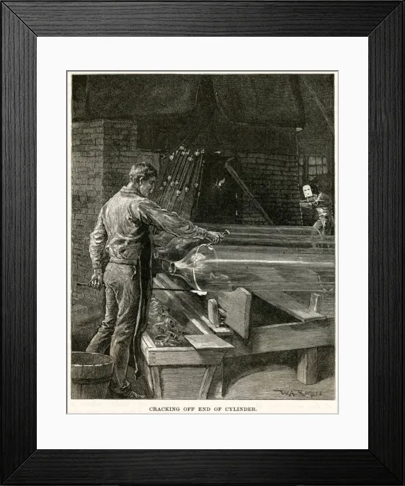 Framed Print : CREIGHTON GLASS WORKS Framed Print : CREIGHTON GLASS WORKS