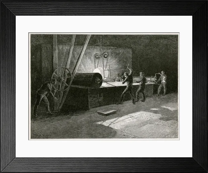 Framed Print : CREIGHTON GLASS WORKS Framed Print : CREIGHTON GLASS WORKS