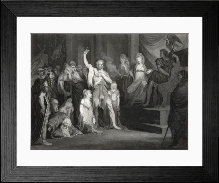 Framed Print : CARATACUS EXHIBITED Framed Print : CARATACUS EXHIBITED