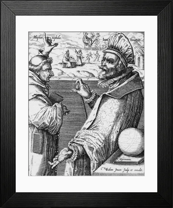 Framed Print : FAUSTUS & MEPHISTOPHELES FAUSTUS & MEPHISTOPHELES Framed Print : FAUSTUS & MEPHISTOPHELES FAUSTUS & MEPHISTOPHELES