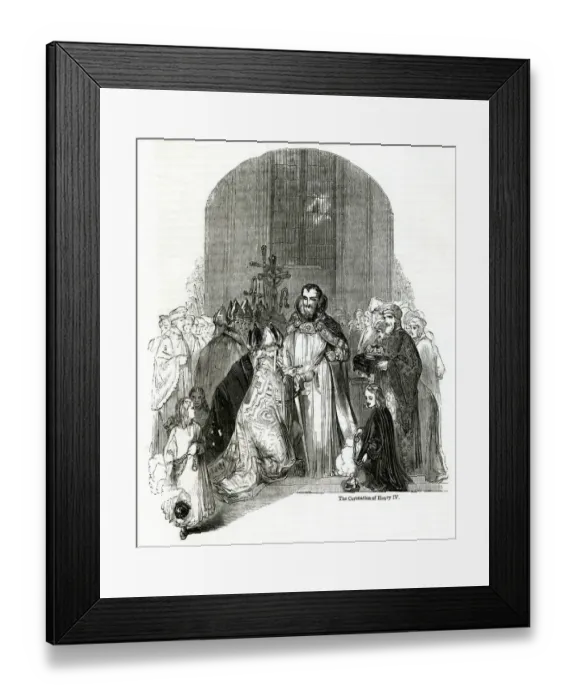 Framed Print : Coronation of King Henry IV Framed Print : Coronation of King Henry IV
