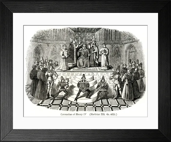 Framed Print : Coronation of King Henry IV Framed Print : Coronation of King Henry IV