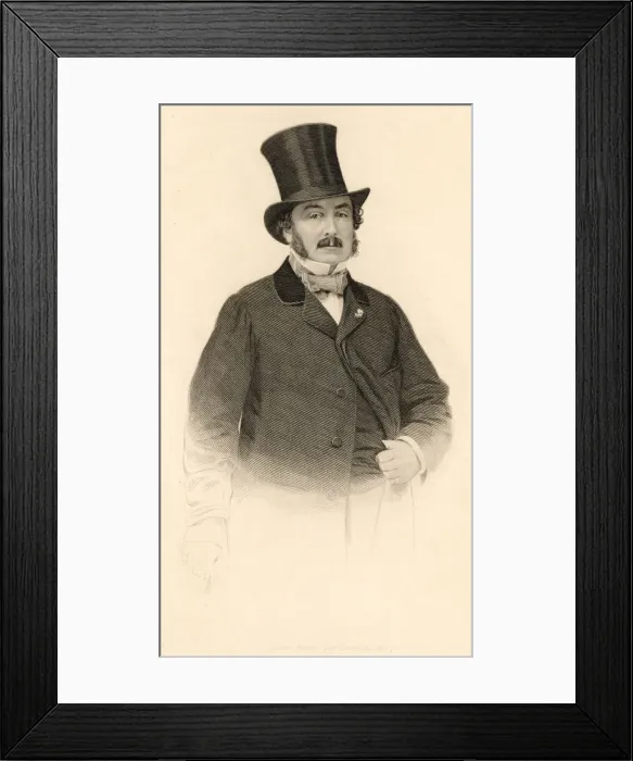 Framed Print : COSTUME / NECKTIE 1861 Framed Print : COSTUME / NECKTIE 1861