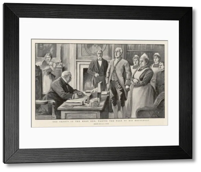 Framed Print : CENSUS IN WEST END HOME Framed Print : CENSUS IN WEST END HOME