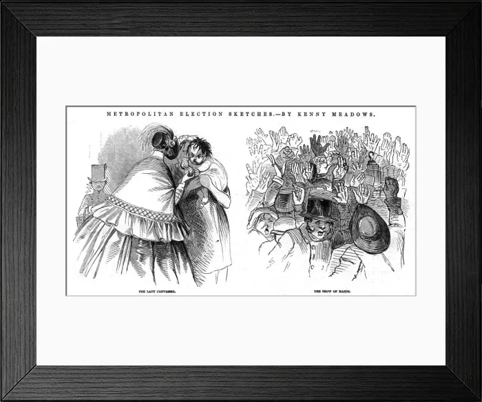 Framed Print : CANVASSER / SHOW OF HANDS Framed Print : CANVASSER / SHOW OF HANDS
