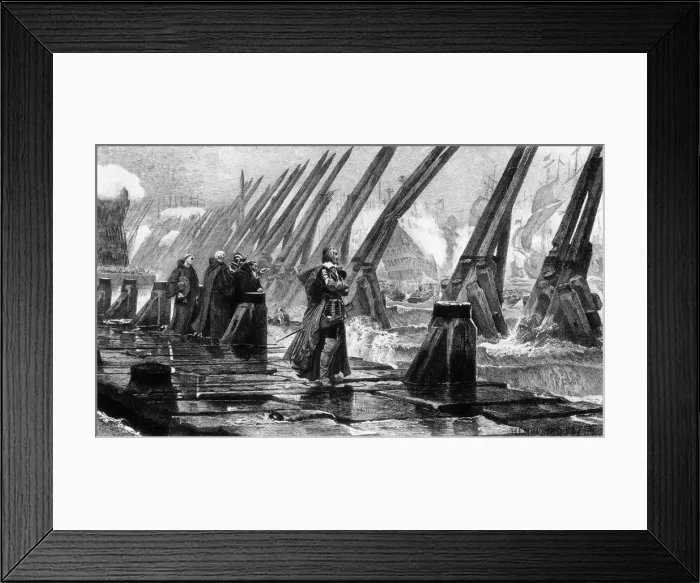 Framed Print : Siege of La Rochelle, 1628 Framed Print : Siege of La Rochelle, 1628