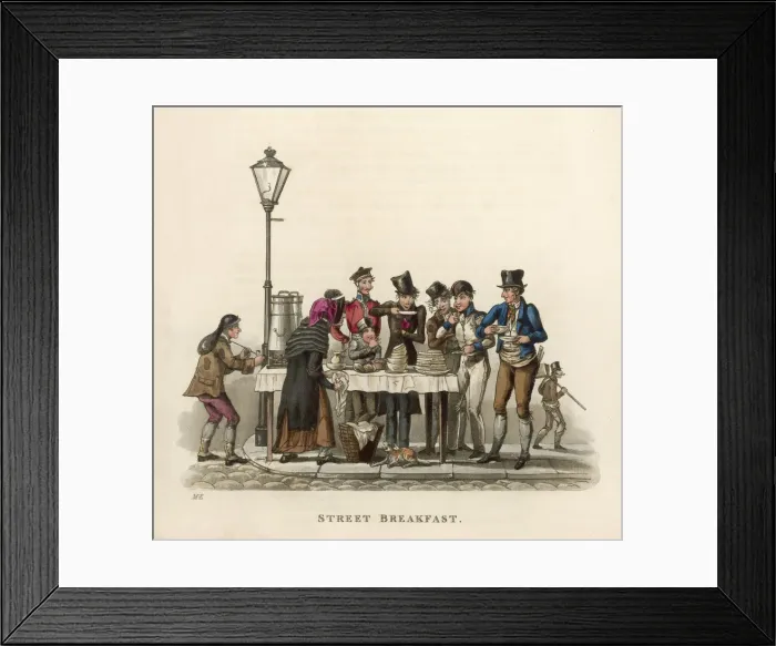 Framed Print : STREET TRADES / BREAKFAST Framed Print : STREET TRADES / BREAKFAST