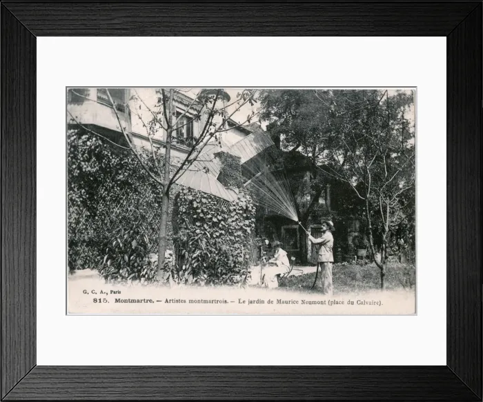 Framed Print : Montmartre garden, Maurice Neumont, Paris, France Framed Print : Montmartre garden, Maurice Neumont, Paris, France