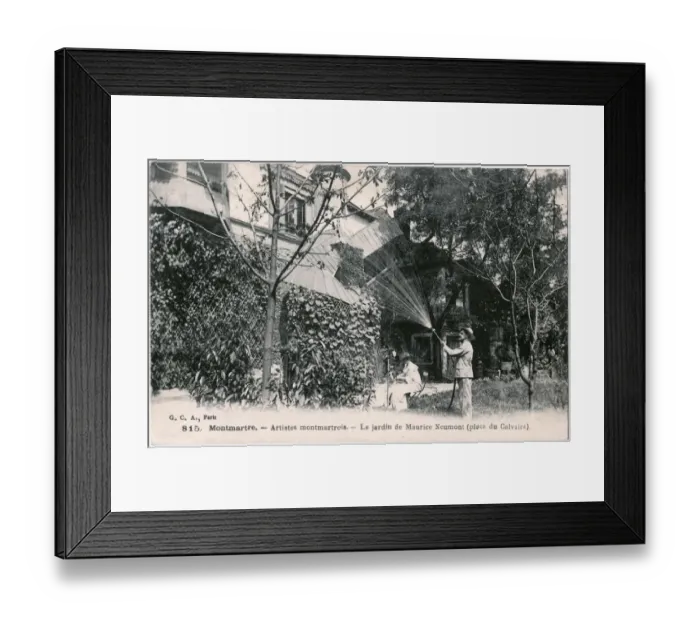 Framed Print : Montmartre garden, Maurice Neumont, Paris, France Framed Print : Montmartre garden, Maurice Neumont, Paris, France