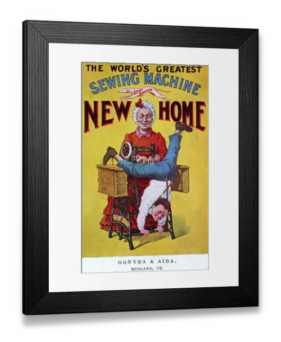 Framed Print : NEW HOME SEWING MACHINE Framed Print : NEW HOME SEWING MACHINE