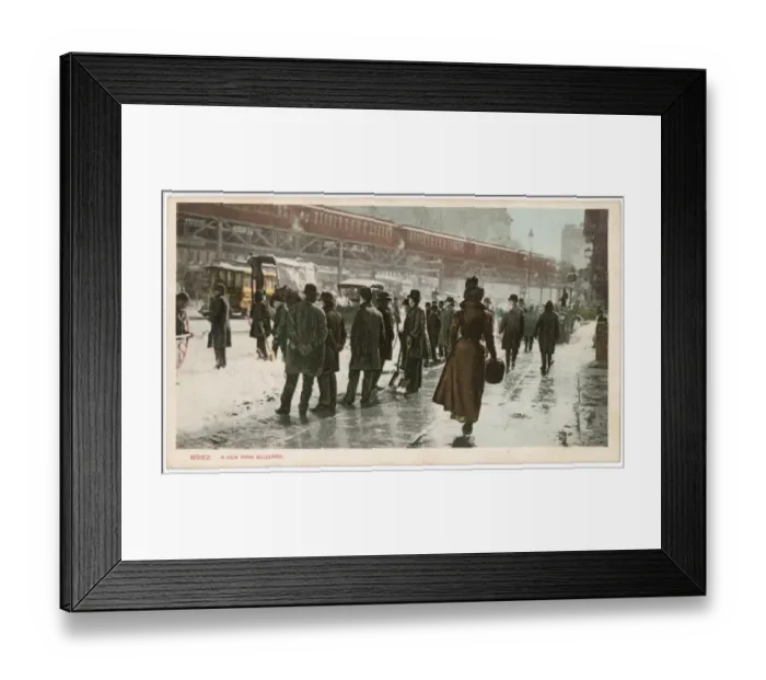 Framed Print : NEW YORK BLIZZARD Framed Print : NEW YORK BLIZZARD