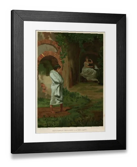 Framed Print : EGERIA AND NUMA Framed Print : EGERIA AND NUMA