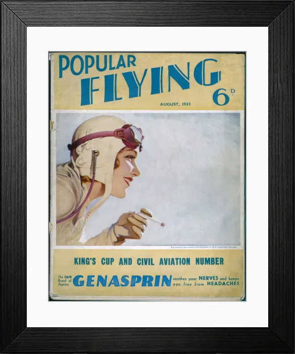 Framed Print : GLAMOROUS AVIATRIX Framed Print : GLAMOROUS AVIATRIX