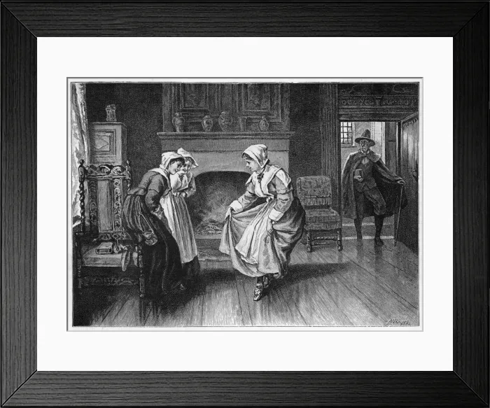 Framed Print : PURITAN GIRLS DANCING Framed Print : PURITAN GIRLS DANCING