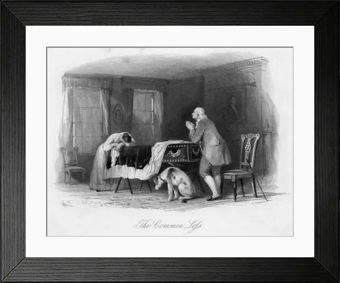 Framed Print : DEATH / MOURNING HUSBAND Framed Print : DEATH / MOURNING HUSBAND