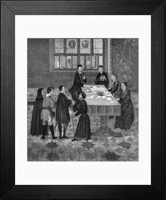 Framed Print : GERMAN MERCHANTS MEET Framed Print : GERMAN MERCHANTS MEET