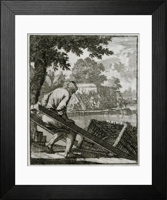 Framed Print : DUTCH BASKETMAKER C17 Framed Print : DUTCH BASKETMAKER C17