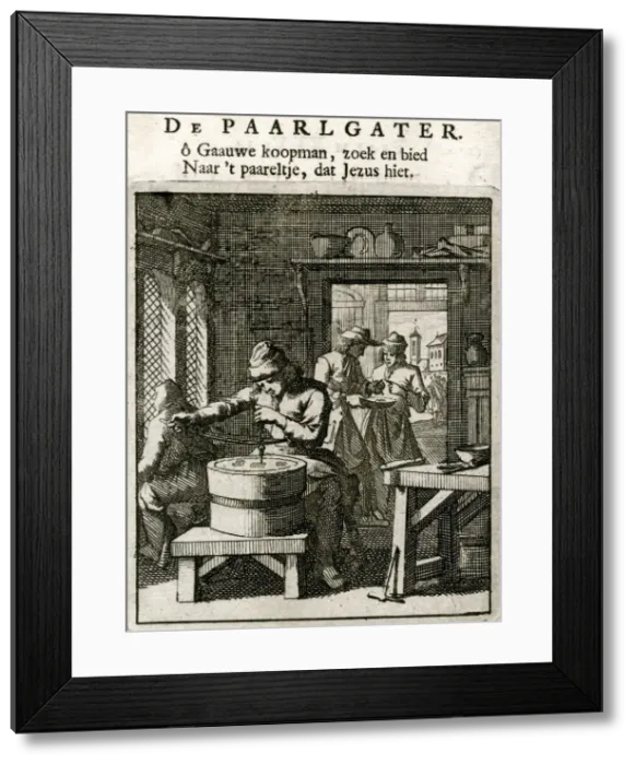 Framed Print : DUTCH PEARL WORKER C17 Framed Print : DUTCH PEARL WORKER C17