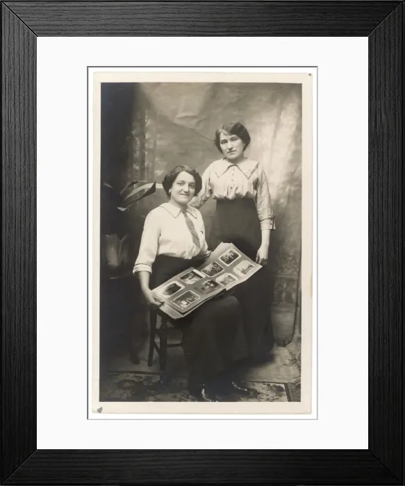 Framed Print : LADIES AND PHOTO ALBUM Framed Print : LADIES AND PHOTO ALBUM