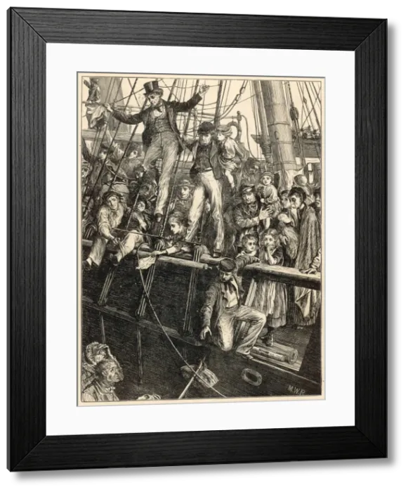 Framed Print : Travel - Emigration - USA
