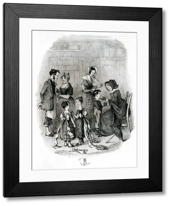 Framed Print : Orphans canvassing 1840s Framed Print : Orphans canvassing 1840s