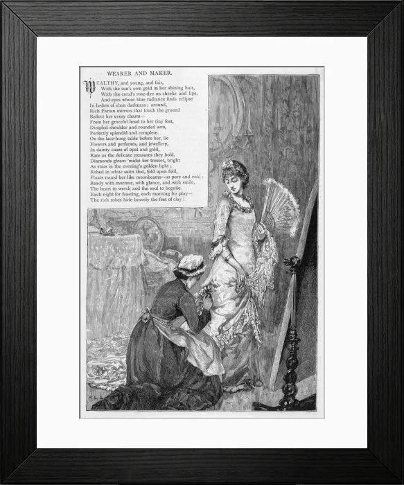 Framed Print : FINISHING TOUCHES 1884 Framed Print : FINISHING TOUCHES 1884