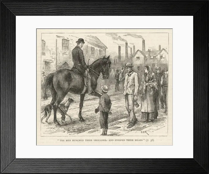 Framed Print : 1882 / LANDOWNER / WORKERS Framed Print : 1882 / LANDOWNER / WORKERS