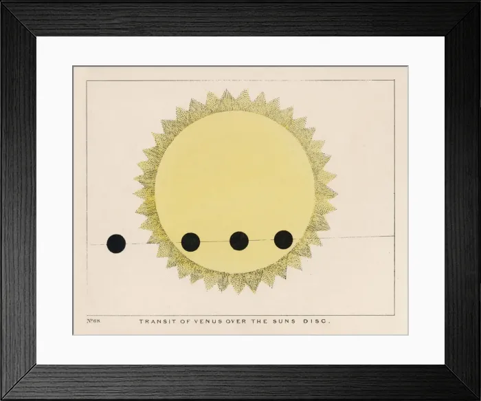 Framed Print : BLUNT / VENUS CROSSES SUN Framed Print : BLUNT / VENUS CROSSES SUN