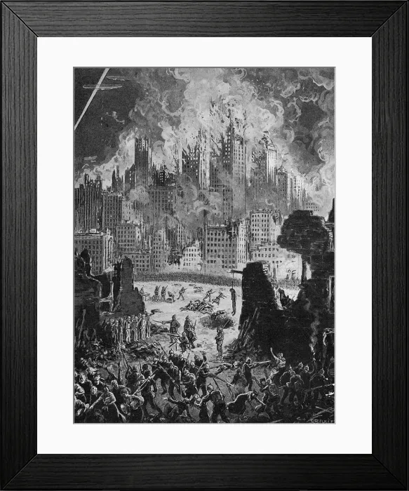 Framed Print : NEW YORK ATTACKED Framed Print : NEW YORK ATTACKED