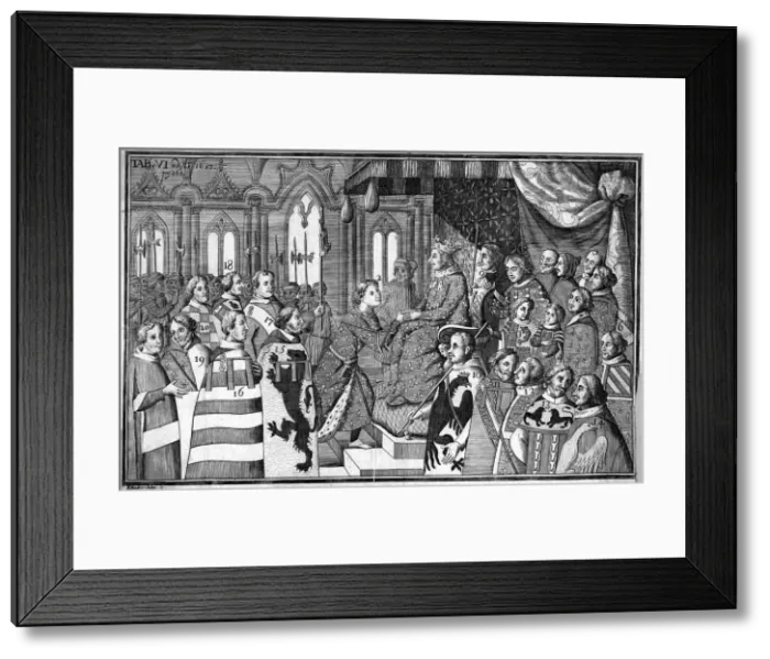 Framed Print : COURT OF CHARLES V Framed Print : COURT OF CHARLES V