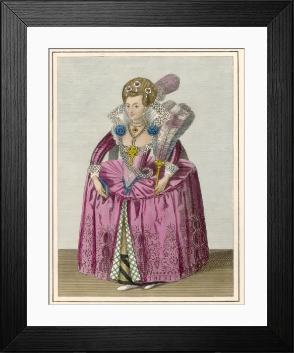 Framed Print : ANNE / DENMARK 1574-1619 Framed Print : ANNE / DENMARK 1574-1619