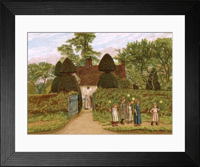 Framed Print : MAY DAY GARLANDS Framed Print : MAY DAY GARLANDS