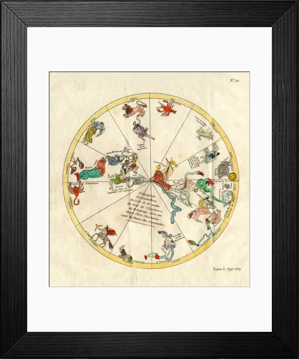 Framed Print : ZODIAC SPRING SOLSTICE Framed Print : ZODIAC SPRING SOLSTICE