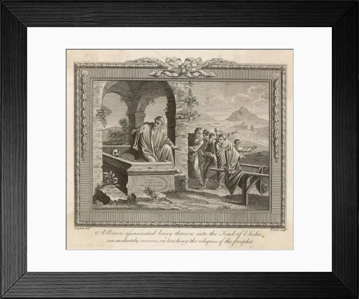 Framed Print : ELISHAS BONES MIRACLE Framed Print : ELISHAS BONES MIRACLE