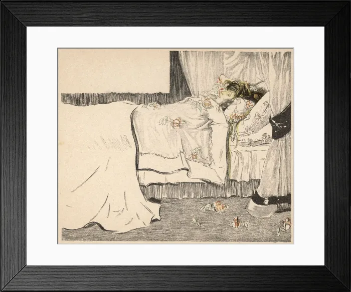 Framed Print : SLEEPING LADY  /  JUGEND