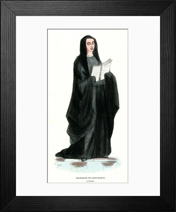 Framed Print : NUN OF SAINT BASIL Framed Print : NUN OF SAINT BASIL