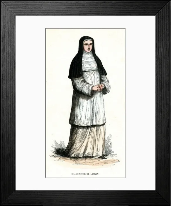 Framed Print : CANONESS OF ST JOHN LAT Framed Print : CANONESS OF ST JOHN LAT