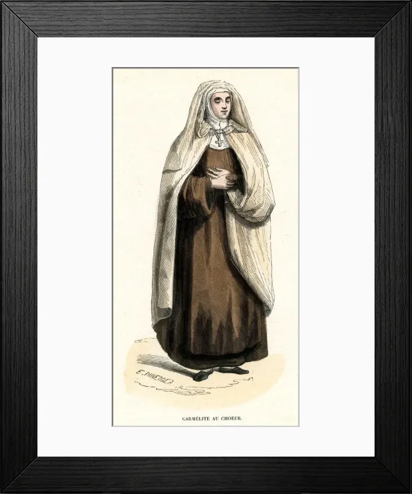 Framed Print : CARMELITE NUN Framed Print : CARMELITE NUN