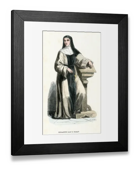 Framed Print : BERNARDINE NUN Framed Print : BERNARDINE NUN