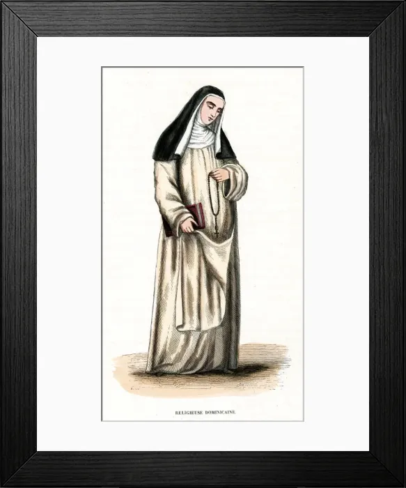 Framed Print : DOMINICAN NUN Framed Print : DOMINICAN NUN