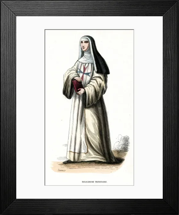 Framed Print : TRINITARIAN NUN Framed Print : TRINITARIAN NUN