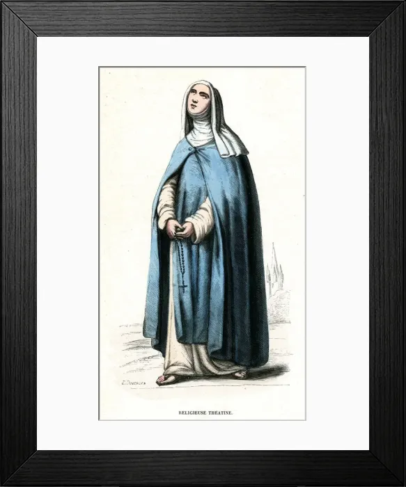 Framed Print : THEATINE NUN Framed Print : THEATINE NUN